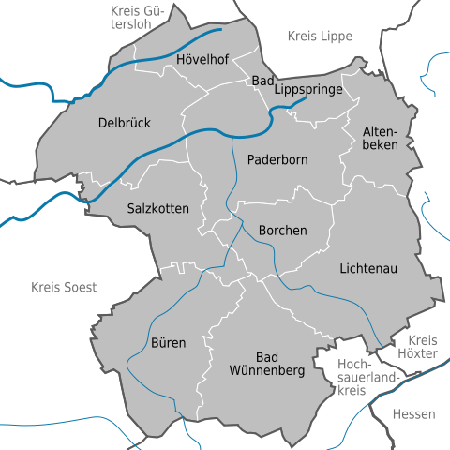 PLZ im Kreis Paderborn