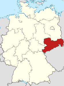 Postleitzahlenkarte Sachsen